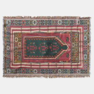 Oriental Antique Kilim Rug  Throw Blanket