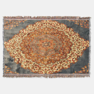 Oriental Antique Persian Turkish Kilim Carpet Throw Blanket