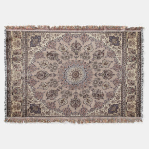 Oriental Antique Persian Turkish Rug Throw Blanket