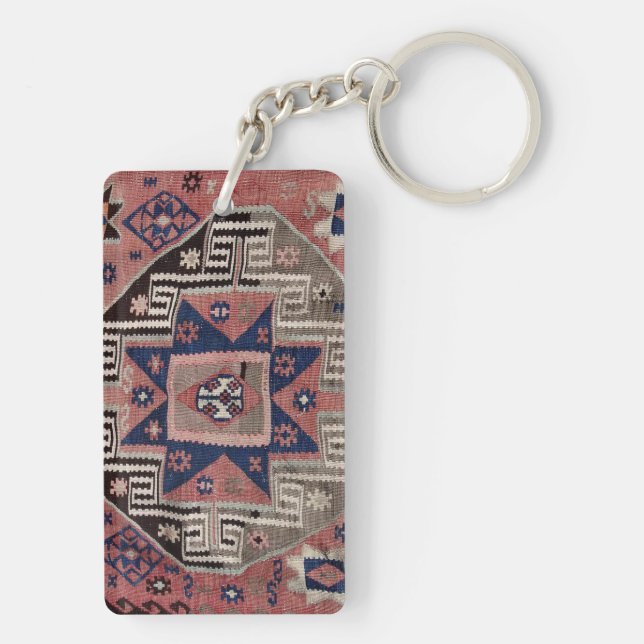 Oriental Antique Red Kilim Rug    Key Ring (Back)