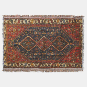 Oriental Antique Turkish Persian Carpet Rug Throw Blanket