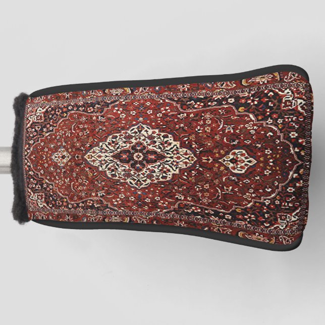 Oriental Antique Turkish Persian Rug Golf Head Cover (Front)