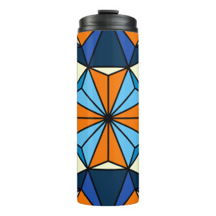 Oriental Arabic Geometric Seamless Pattern Thermal Tumbler