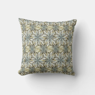 Oriental ,Arabic ,ornament, brown, yellow, black, Cushion