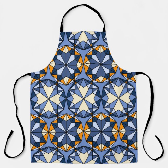 Oriental arabic ornament seamless pattern apron (Front)