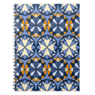 Oriental arabic ornament seamless pattern notebook