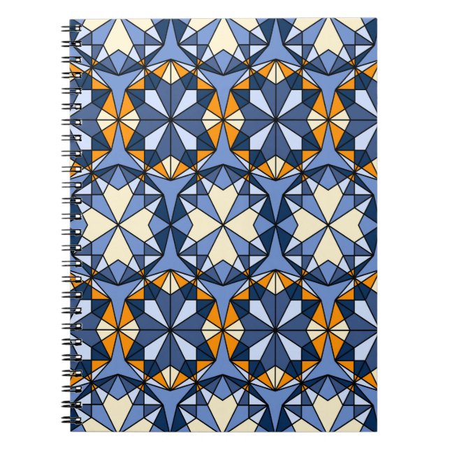 Oriental arabic ornament seamless pattern notebook (Front)