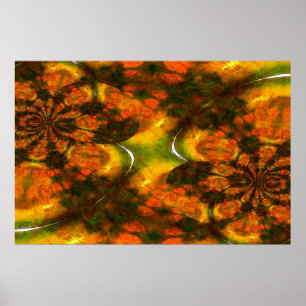 Oriental Asian Abstract Painting Art Print Poster