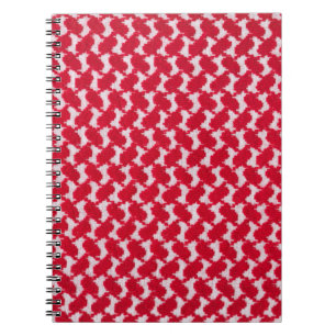 Oriental, bedouin like background. Arab keffiyah p Notebook