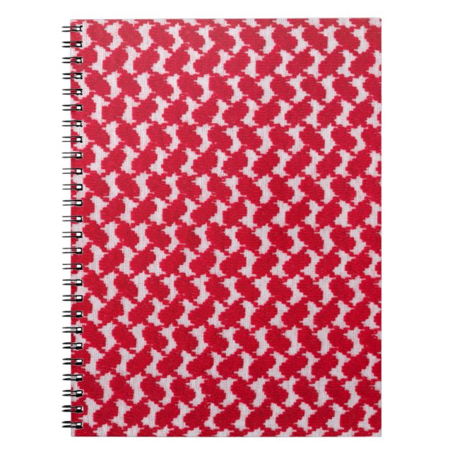 Oriental, bedouin like background. Arab keffiyah p Notebook (Front)