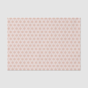 Oriental Beige Ensyucha Asanoha Japan Pattern Tissue Paper