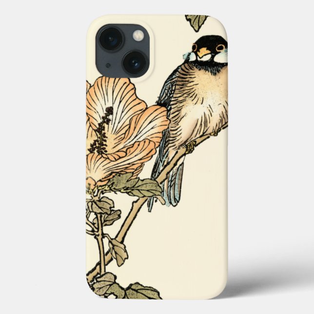 Oriental Bird Perched on Branch Case-Mate iPhone Case (Back)