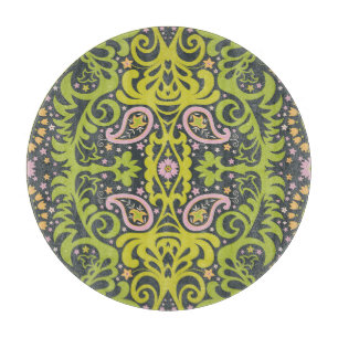 Oriental Bliss: Paisley Floral Pattern Cutting Board