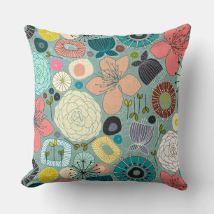 oriental blooms cushion