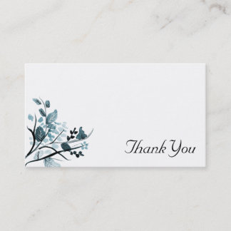 Oriental blossom Thank You Business Card