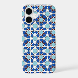 Oriental Blue White Moroccan Geometric Pattern