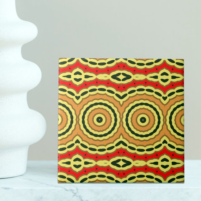 Oriental Bohemian Stylish Mosaic Geometric Pattern Ceramic Tile (Creator Uploaded)