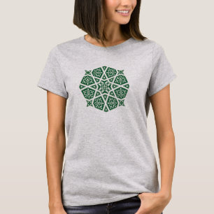 Oriental Brown Green Arabic Egypt Geometric Style T-Shirt