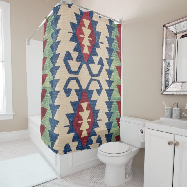 Oriental Carpet Killim  Shower Curtain (In Situ)
