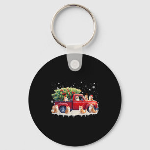 Oriental Cat Red Truck Christmas Tree Santa Ugly X Key Ring