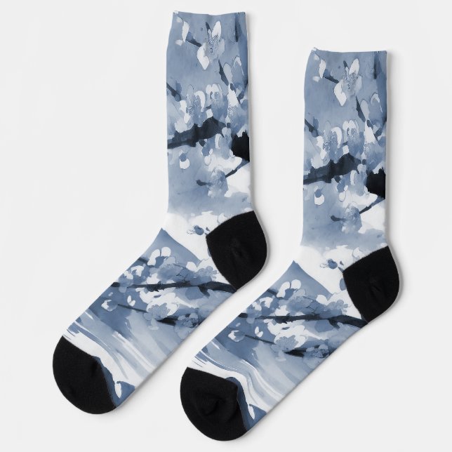 Oriental Cherry Blossoms  Socks (Left)