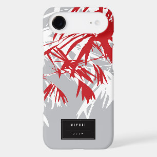 Oriental Chic Asian Chinese Grey Bamboo Leaves Zen
