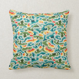 oriental chinese cloud pattern seamless cushion