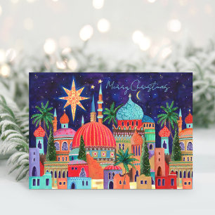 Oriental City Christmas Holiday Post Card
