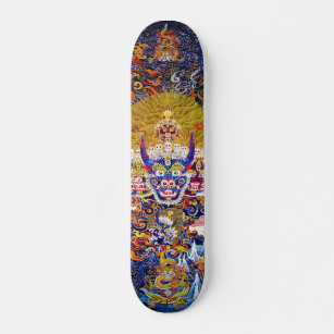 Oriental Cool tibethan mandala Yamantaka death god Skateboard