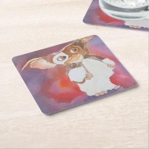 Oriental Creature Painting by Alfred Fox Square Paper Coaster