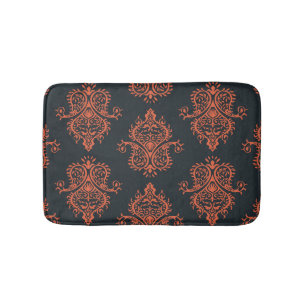Oriental damask: Mediterranean vintage pattern. Bath Mat