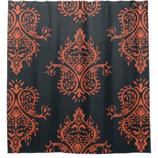Oriental damask: Mediterranean vintage pattern. Shower Curtain (Front)