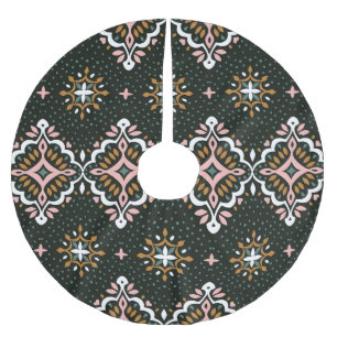 Oriental Damask: Talavera Vintage Elegance Brushed Polyester Tree Skirt