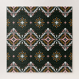 Oriental Damask: Talavera Vintage Elegance Jigsaw Puzzle