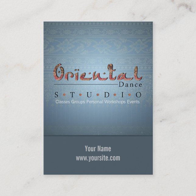 Oriental Dance - Business-, Schedule Card (Front)