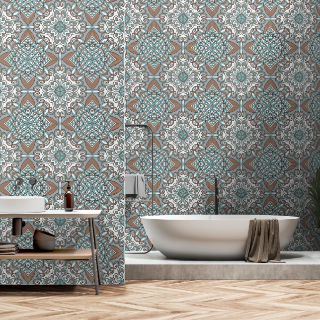 Oriental decor 2 wallpaper (Bathroom)