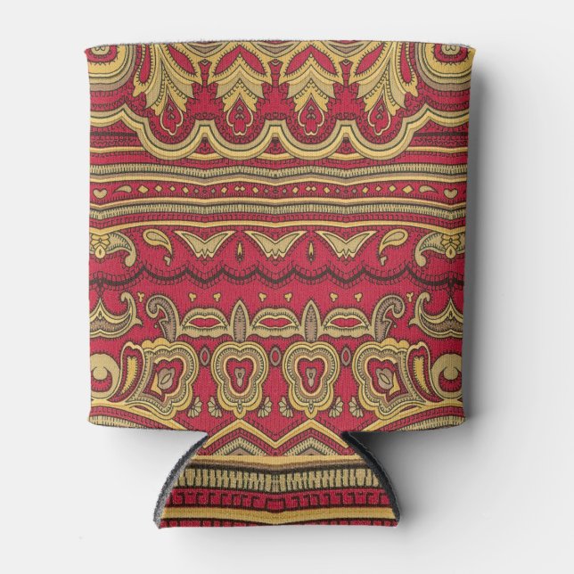 Oriental Decor: Abstract Closeup Can Cooler (Front)