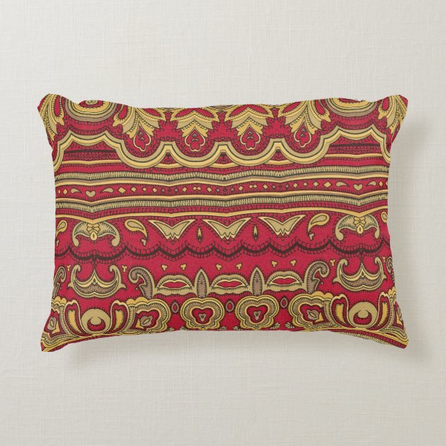 Oriental Decor: Abstract Closeup Decorative Cushion (Front)