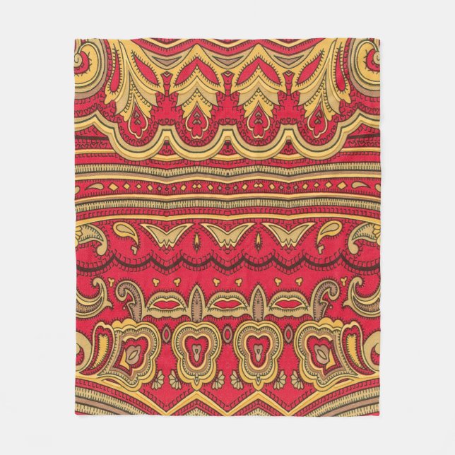 Oriental decor closeup. fleece blanket (Front)