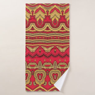 Oriental decoration. bath towel