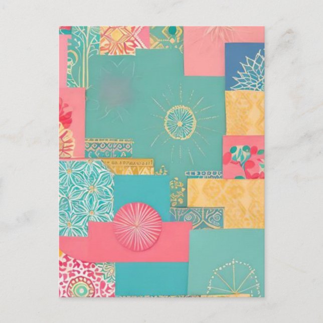 Oriental design postcard (Front)