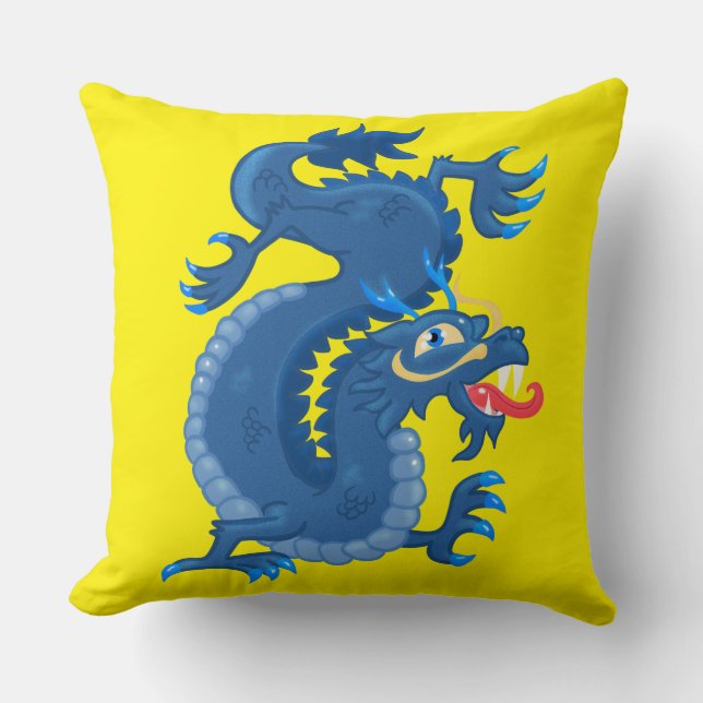 Oriental Dragon Cushion (Front)