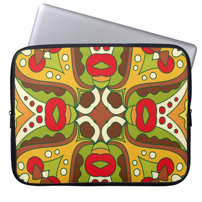 Oriental Ethnic Style Seamless Pattern Laptop Sleeve (Front)