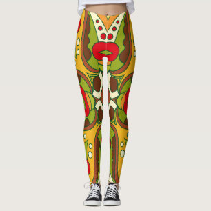 Oriental Ethnic Style Seamless Pattern Leggings