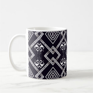 Oriental ethnic, traditional seamless background. coffee mug