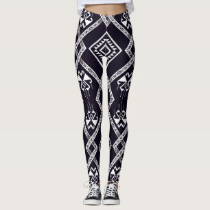 Oriental ethnic, traditional seamless background. leggings