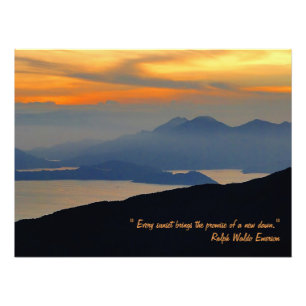 Oriental Evening Mist Poster Print