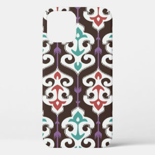 Oriental fabric ornament seamless pattern iPhone 12 case