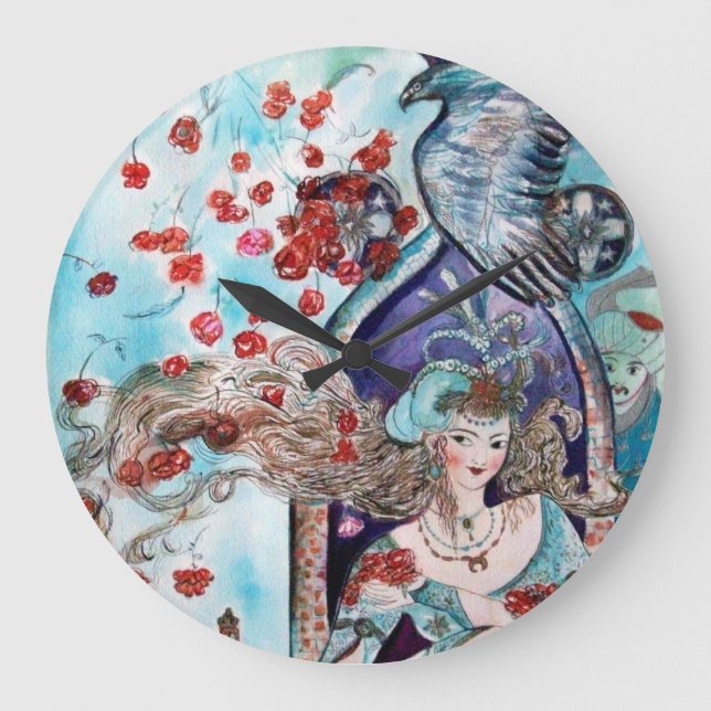 ORIENTAL FAIRY TALE LARGE CLOCK (Front)