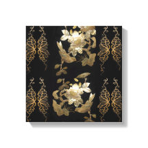 Oriental Flair Birds on Gold Leaf